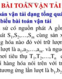 CÁC BÀI TOÁN VỀ VẬN TẢI