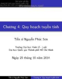 Bài giảng Toán cao cấp: Chương 4 - TS. Nguyễn Phúc Sơn