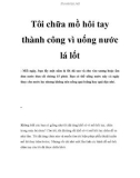 Tôi chữa mồ hôi tay thành công vì uống nước lá lốt