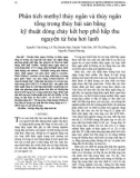 Phân tích methyl thủy ngân và thủy ngân tổng trong thủy hải sản bằng kỹ thuật dòng chảy kết hợp phổ hấp thu nguyên tử hóa hơi lạnh