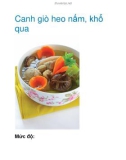 Canh giò heo nấm, khổ qua