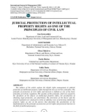 Judicial protection of intellectual property rights as one of the principles of civil law