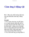 Cảm ứng ở động vật