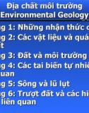 Địa chất môi trường( Environmental Geology)