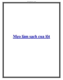 Mẹo làm sạch cua lột