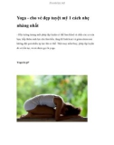 Yoga để vẻ đẹp tuyệt mỹ một cách nhẹ nhàng nhất