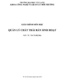 GIÁO TRÌNH MÔN QUẢN LÍ CHẤT THẢI RẮN SINH HOẠT