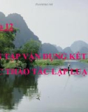 Bài giảng Ngữ văn 12 tuần 14: Luyện tập vận dụng kết hợp các thao tác lập luận