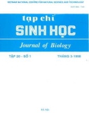 Tạp chí Sinh học: Tập 20 - Số 1 (Tháng 3 - 1998)