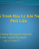 Quá Trình Hóa Lý Khi Nung Phối Liệu