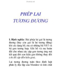 phép lai tưong đưong