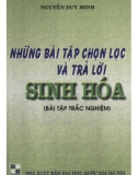 Sinh hóa - Những bài tập chọn lọc và trả lời: Phần 1