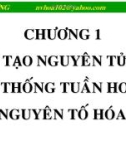 Bài giảng Hóa đại cương: Chương 1 - Nguyễn Văn Hòa