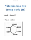 Vitamin hòa tan trong nước (B7 ,B8)