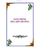 Giáo trìnH Hóa Môi Trường (gồm 4 chương)