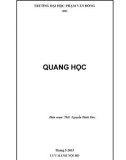 Bài giảng Quang học - ĐH Phạm Văn Đồng