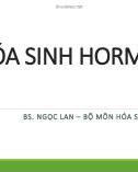 Bài giảng Hóa sinh hormon - BS. Ngọc Lan