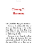 Chương 7 : Hormone