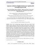 Aqueous synthesis of highly luminescent AgInSe2/ZnS core/shell nanocrystals