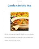 Gà nấu nấm kiểu Thái