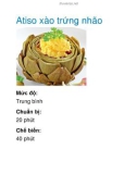 Atiso xào trứng nhão