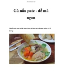 Gà nấu pate - dễ mà ngon