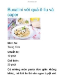 Bucatini với quả ô-liu và caper