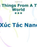 Bài giảng Xúc tác Nano