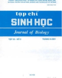 Tạp chí Sinh học: Tập 23 - Số 3 (Tháng 9 - 2001)