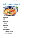 Đầu cá thu nấu mẻ