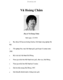 Họa sĩ Vũ Hoàng Châm/2/1954Học khoa Đồ họa tại