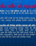 Biểu diễn số nguyên