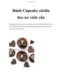 Bánh Cupcake sôcôla đeo nơ xinh xắn