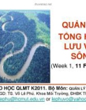 QUẢN LÝ TỔNG HỢP LƯU VỰC SÔNG