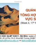 QUẢN LÝ TỔNG HỢP LƯU VỰC SÔNG