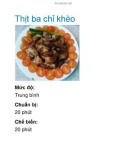 Thịt ba chỉ khèo