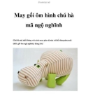 May gối ôm hình chú hà mã ngộ nghĩnh