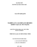 Tóm tắt Luận án Tiến sĩ Máy tính: Nghiên cứu cải tiến cơ chế điều khiển tại các nút mạng