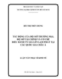 Luận văn Thạc sĩ Kinh tế: Tác động của độ mở ư mại, độ mở tài chính và cơ chế điều hành tỷ giá lên lạm phát tại các quốc gia Châu Á