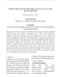 Đánh giá khả năng hấp phụ Fe(III), Cr(VI) của các vật liệu đá ong biến tính