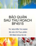 Bài giảng Bảo quản sau thu hoạch: Chương 1 - Nguyễn Thị Hạnh