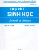 Tạp chí Sinh học: Tập 19 - Số 4 (Tháng 12 - 1997)