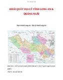 KHÁI QUÁT ĐỊA LÝ TỈNH LONG AN & QUẢNG NGÃI