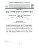 Sismic refraction exploration for groundwater potential evaluations: A case study of Vientiane province, Laos