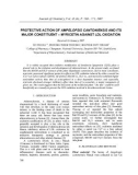 Protective action of ampelopsis cantoniensis and its major constituent – myricetin against LDL oxidation