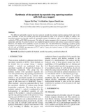 Synthesis of bio-polyols by epoxide ring opening reaction with H2O as a reagent