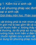 Chương 1: Kiểm tra vi sinh vật