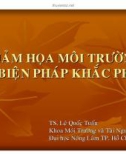 Bài giảng Thảm họa môi trường và biện pháp khắc phục