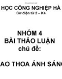 Bài thảo luận: Giao thoa ánh sáng