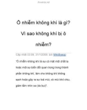 Ô nhiễm không khí là gì?